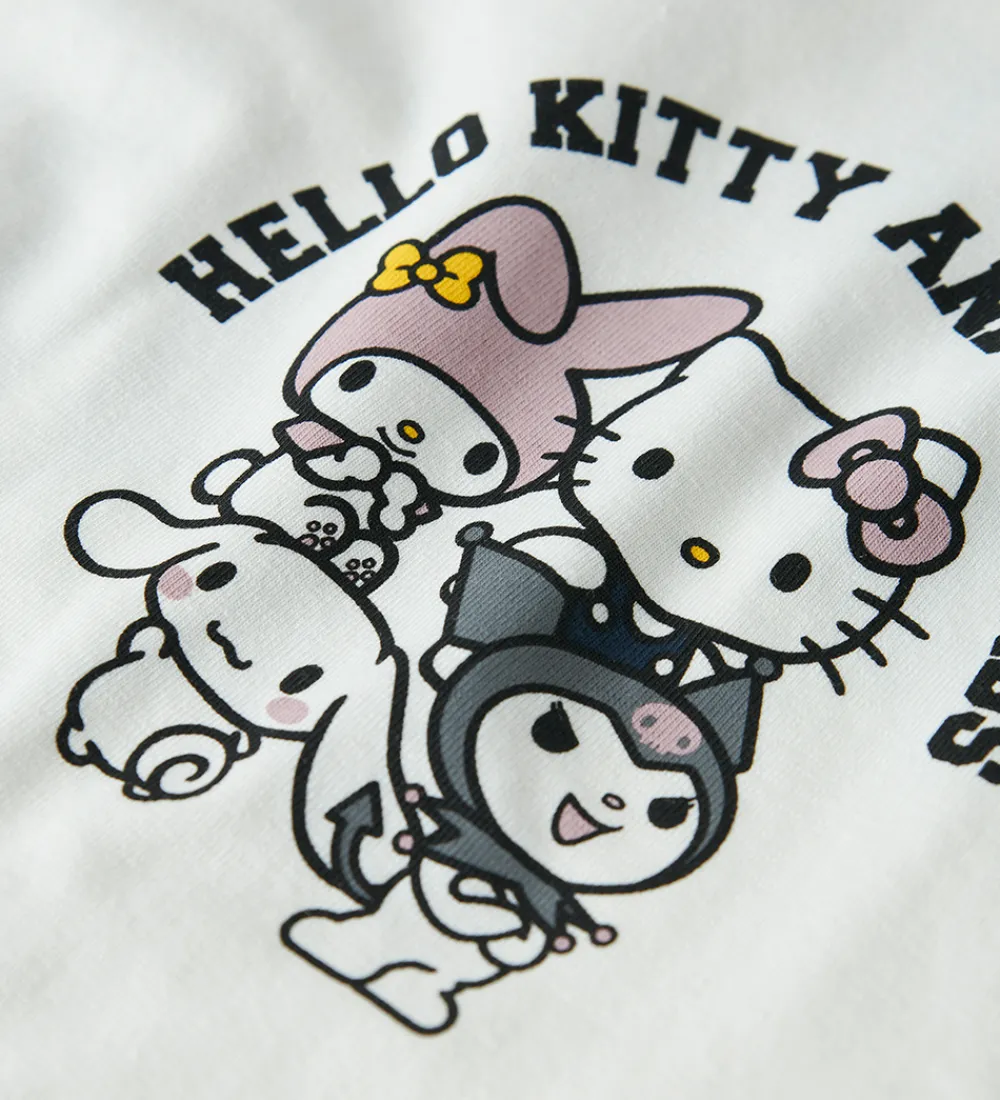 T-shirt - NkfOda - Hello Kitty - Cloud Dancer|Name It Outlet