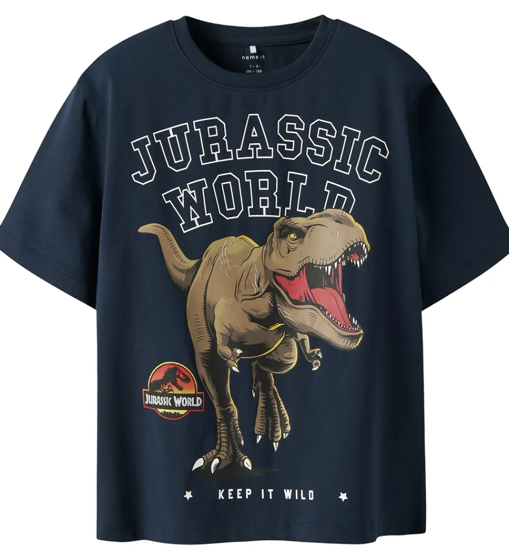 T-shirt - NkmDorrel - Jurassic - Navy Blazer|Name It Outlet
