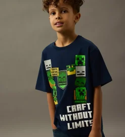 T-shirt - NkmNels - Minecraft - Navy Blazer|Name It Outlet