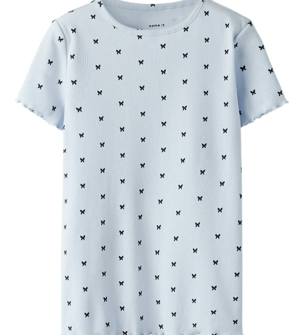 T-shirt - Rib - NkfKarlia - Xenon Blue|Name It New