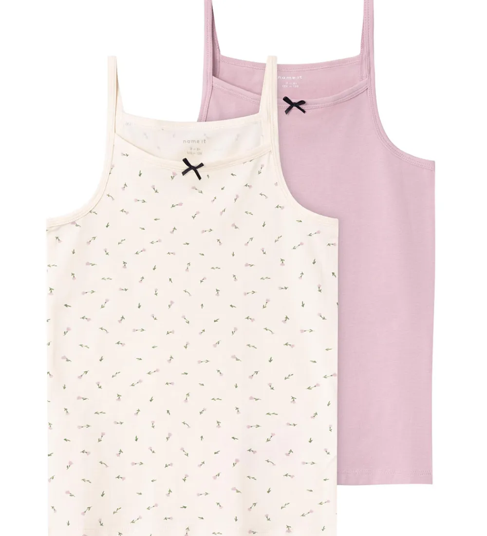 Undertrøje - Noos - NkfStrap Top - 2-pak - Buttercream|Name It Hot