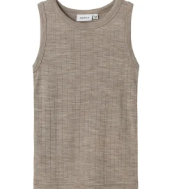 Undertrøje - Uld - Rib - NmmWang - Satellite|Name It Best