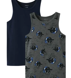 Undertrøjer - Noos - Nkm - 2-pak - Grey/Dark Sapphire|Name It Clearance