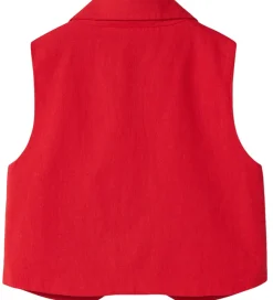 Vest - NkfFalinnen - Kort - Chinese Red|Name It Online