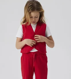 Vest - NkfFalinnen - Kort - Chinese Red|Name It Online