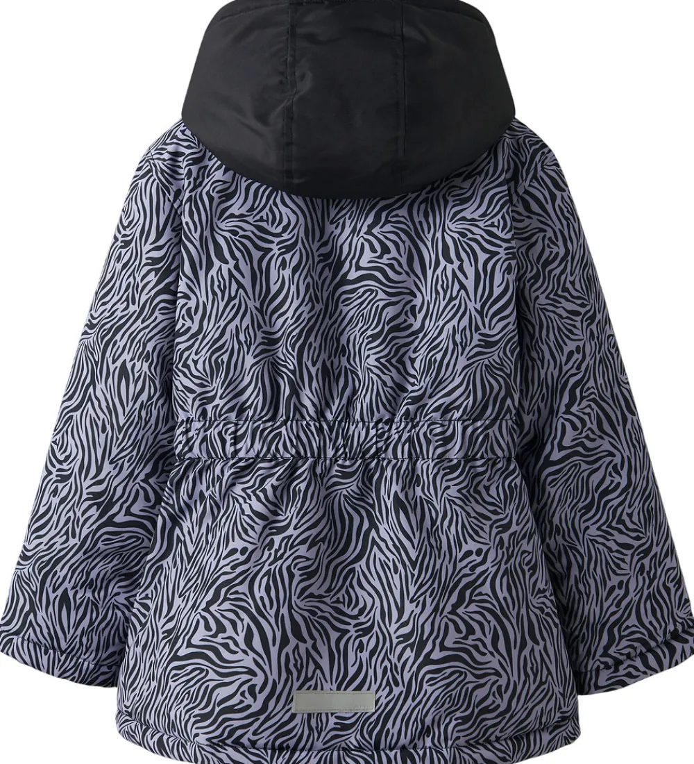 Vinterjakke - Noos - NkfMaxi - Sort/ZEBRA|Name It Outlet