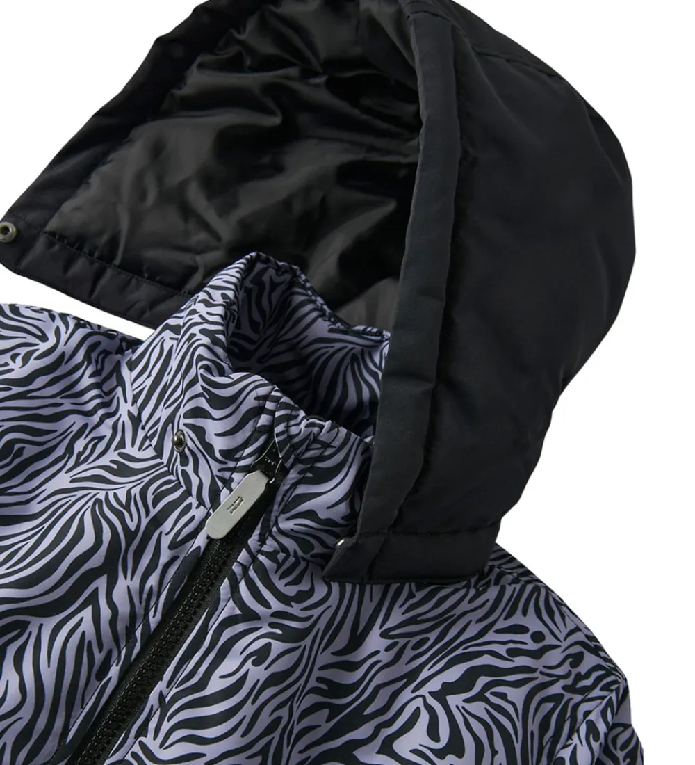 Vinterjakke - Noos - NkfMaxi - Sort/ZEBRA|Name It Outlet