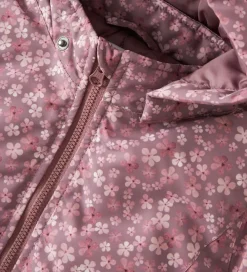 Vinterjakke - NbfMaxi - Grape Shake/Flowers|Name It Discount