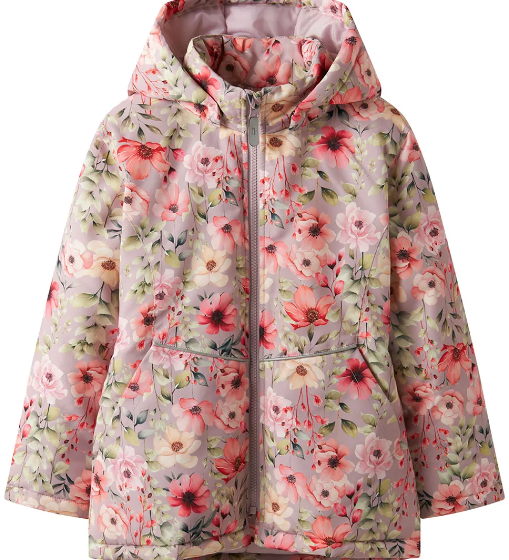 Vinterjakke - NkfMaxi - Noos - Violet Ice/ROSE|Name It