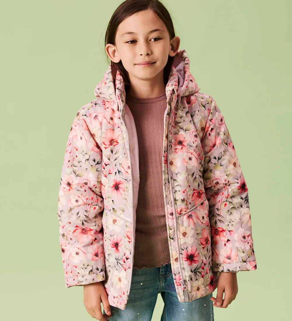 Vinterjakke - NkfMaxi - Noos - Violet Ice/ROSE|Name It