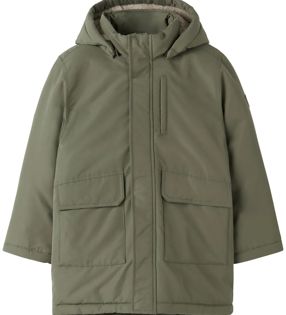 Vinterjakke - NkmMarlow - Dusty Olive|Name It Hot