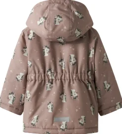 Vinterjakke - NmfMaxi - Woodrose/UNICORN|Name It Hot
