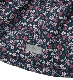 Vinterjakke - NmfSnow05 - Dark Sapphire m. Blomster|Name It Discount