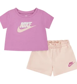 Shortssæt - T-shirt/Shorts - Washed Coral|Nike