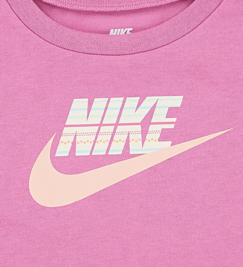 Shortssæt - T-shirt/Shorts - Washed Coral|Nike