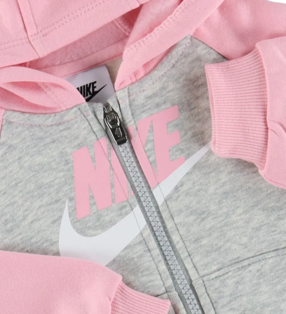 Sweatsæt - Soft Pink/Gråmeleret|Nike Outlet