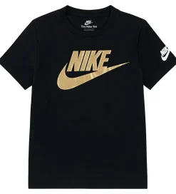 T-shirt - Futura evergreen - Black/Metallic Gold|Nike New