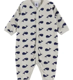 Natdragt - Beigemeleret m. Hvaler|Petit Bateau Sale