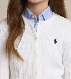 Cardigan - Strik - Hvid|Polo Ralph Lauren Sale