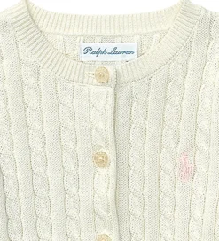 Cardigan - Strik - Mini Cable - Warm White|Polo Ralph Lauren Discount