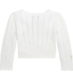 Cardigan - Cropped - Strik - Deckwash White|Polo Ralph Lauren Online