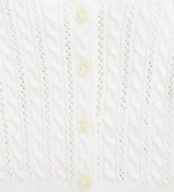 Cardigan - Cropped - Strik - Deckwash White|Polo Ralph Lauren Online