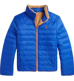 Dynejakke m. Fleece - Vendbar - Brun/Blå m. Or|Polo Ralph Lauren Clearance