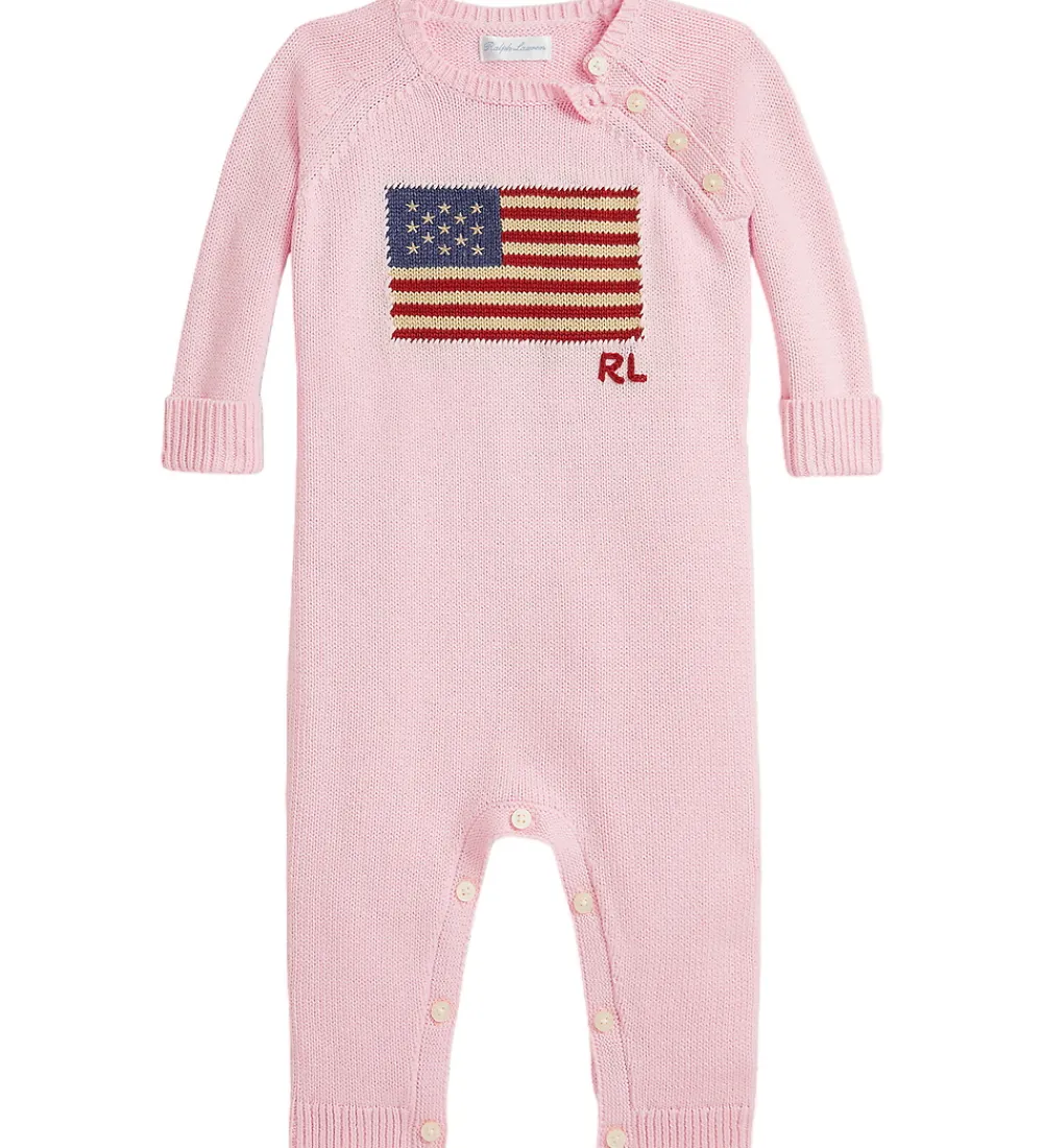 Heldragt - Strik - Acacia Pink m. Flag|Polo Ralph Lauren Clearance