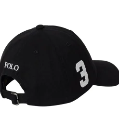 Kasket - Sort m. Hvid|Polo Ralph Lauren Clearance