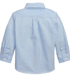 Skjorte - Slim Fit - Blå/Hvidstribet|Polo Ralph Lauren