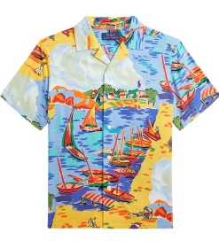 Skjorte - Andy Camp - Multifarvet m. Strandpri|Polo Ralph Lauren Clearance