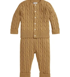 Sæt - Cardigan/Bukser - Strik - Classic Camel|Polo Ralph Lauren Hot