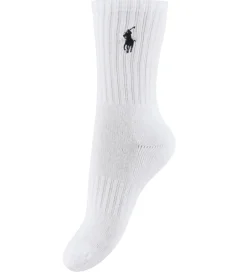 Strømper - 6-pak - Hvid m. Navy|Polo Ralph Lauren Clearance