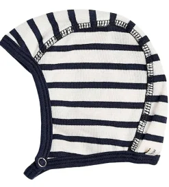 Babyhjelm - Hvid/Navy m. Striber|Racing Kids Best