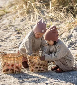 Elefanthue - Uld/Bomuld - 2-lags - Acorn m. Sløjfe|Racing Kids Hot