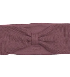 Pandebånd - Uld/Bomuld - Dusty Heather m. Sløjfe|Racing Kids Clearance