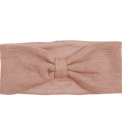 Pandebånd - Uld/Bomuld - Dusty Rose m. Sløjfe|Racing Kids Outlet