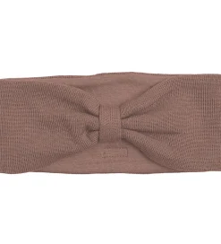 Pandebånd - Uld/Bomuld - Brun m. Sløjfe|Racing Kids Best