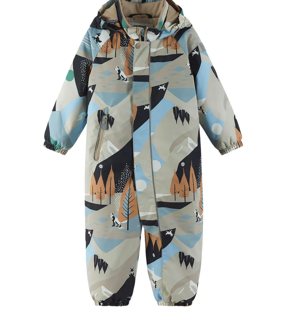 Flyverdragt - Puhuri - Earthy Beige m. Print|Reima Discount