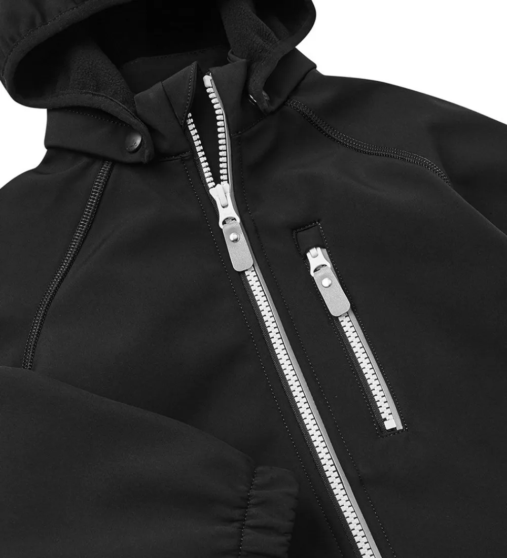 Softshelljakke m. Fleecefor - Vantti - Sort|Reima Discount