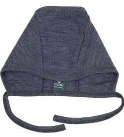 Babyhjelm - Uld - Denim Melange|Smallstuff Online