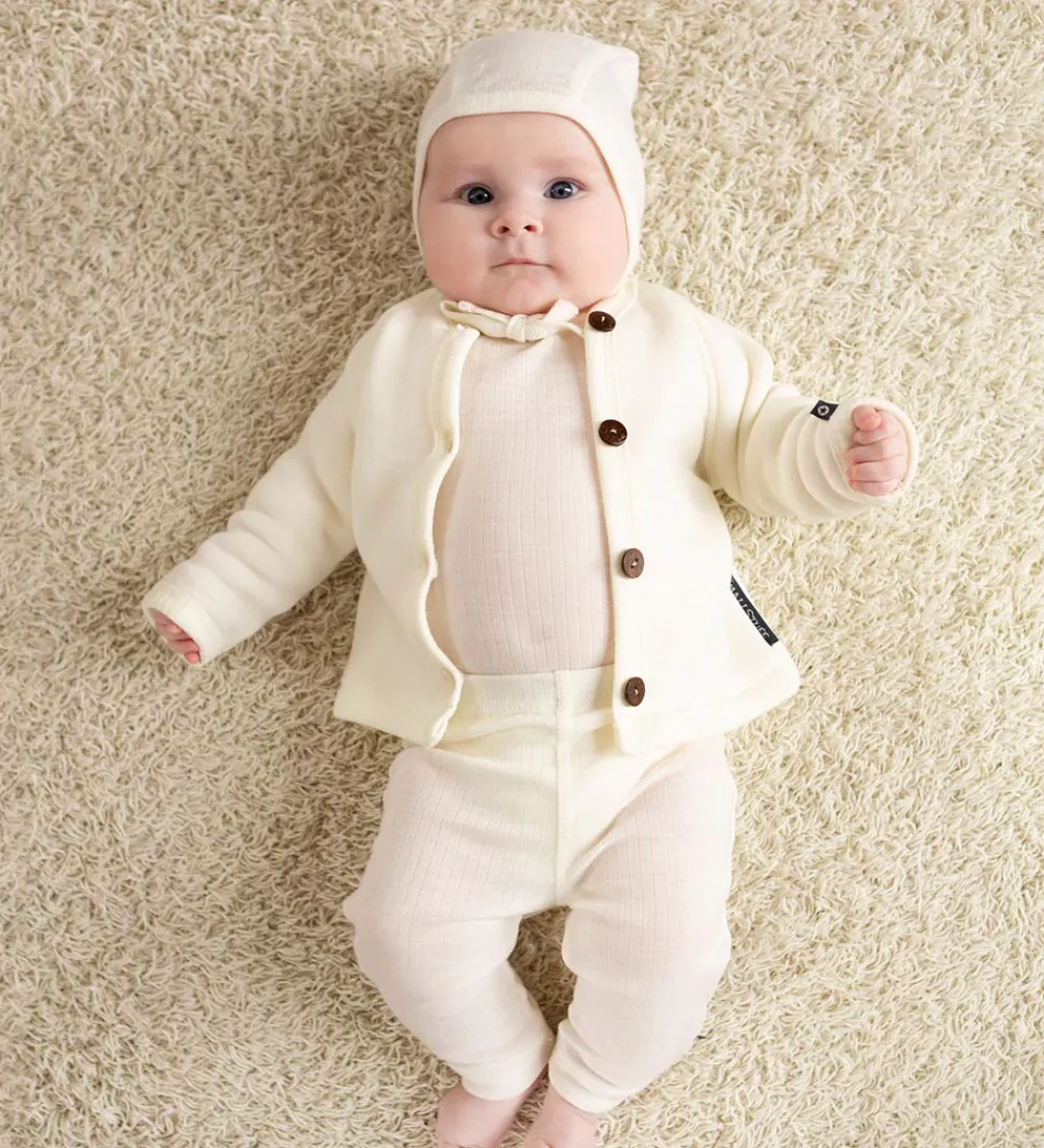 Babyhjelm - Uld - Off White|Smallstuff Online