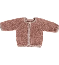 Cardigan m. Lynlås - Uld - Rose|Smallstuff Online