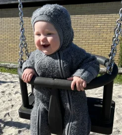 Elefanthue - 2 lags - Uld - Grey Melange|Smallstuff New