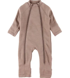 Køredragt m. Lynlåse - Uld - Soft Powder|Smallstuff Online