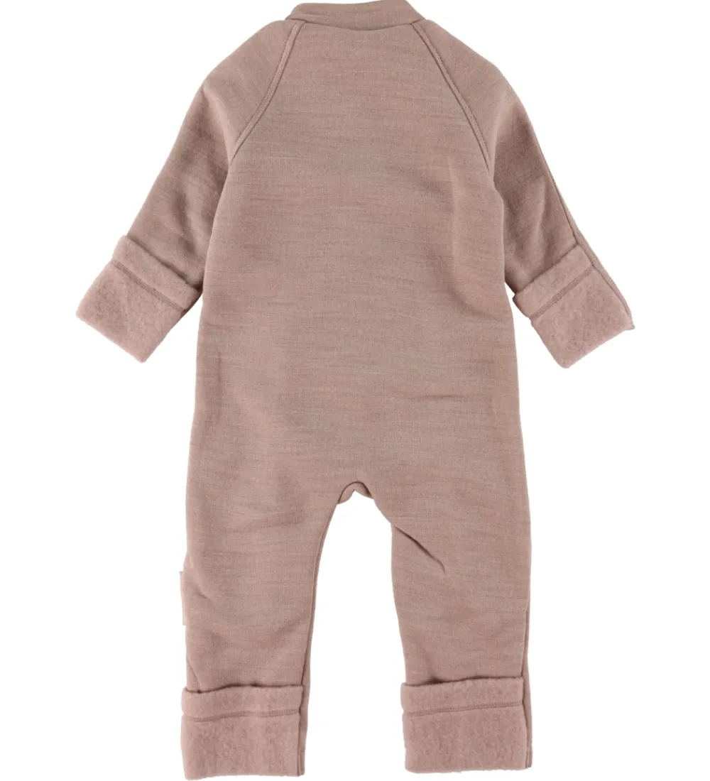 Køredragt m. Lynlåse - Uld - Soft Powder|Smallstuff Online