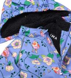 Flyverdragt - Purple Delight m. Fugle/Blomster|Småfolk New