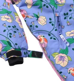 Flyverdragt - Purple Delight m. Fugle/Blomster|Småfolk New