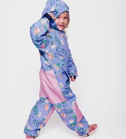 Flyverdragt - Purple Delight m. Fugle/Blomster|Småfolk New