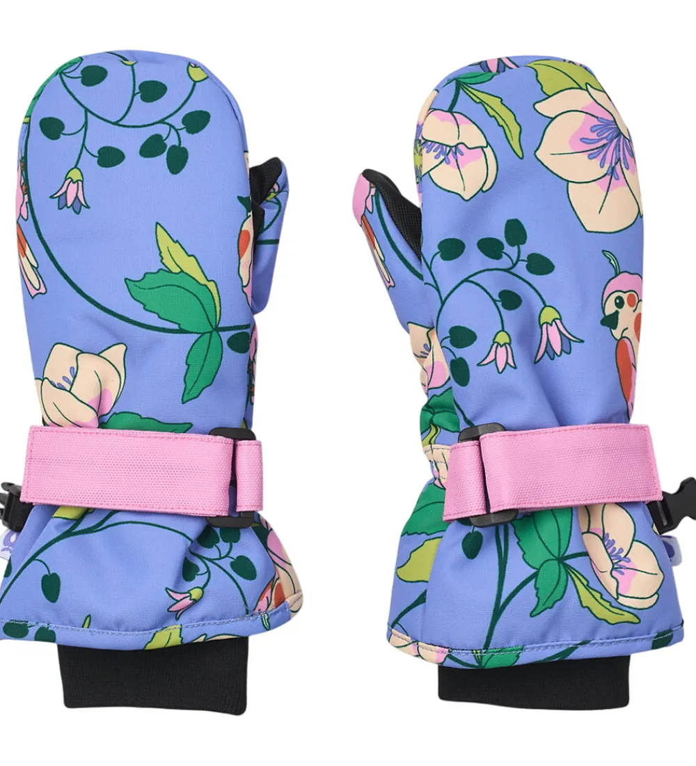 Luffer - Purple Delight m. Fugle/Blomster|Småfolk Outlet